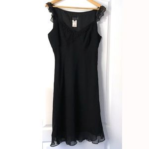 Y2K Black Dress, whimsigoth style, ABS by Allen Schwartz Size 12